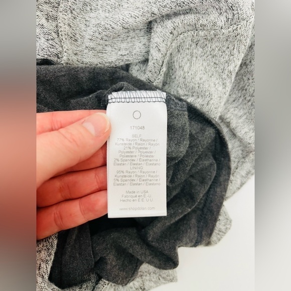 Anthropologie Dolan Heather Gray Neige Brushed Fleece Sweater Dress - Picture 6 of 7